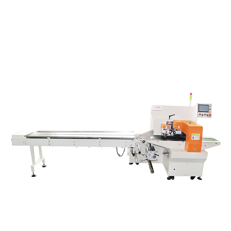 580XL推杆式轮加热纸膜伺服枕式包装机